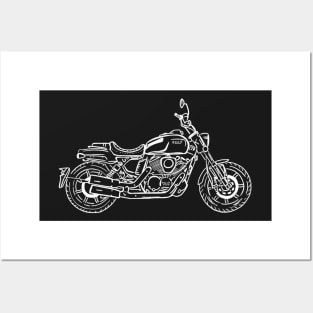 Bullit V-BOB 125 motorbike Posters and Art